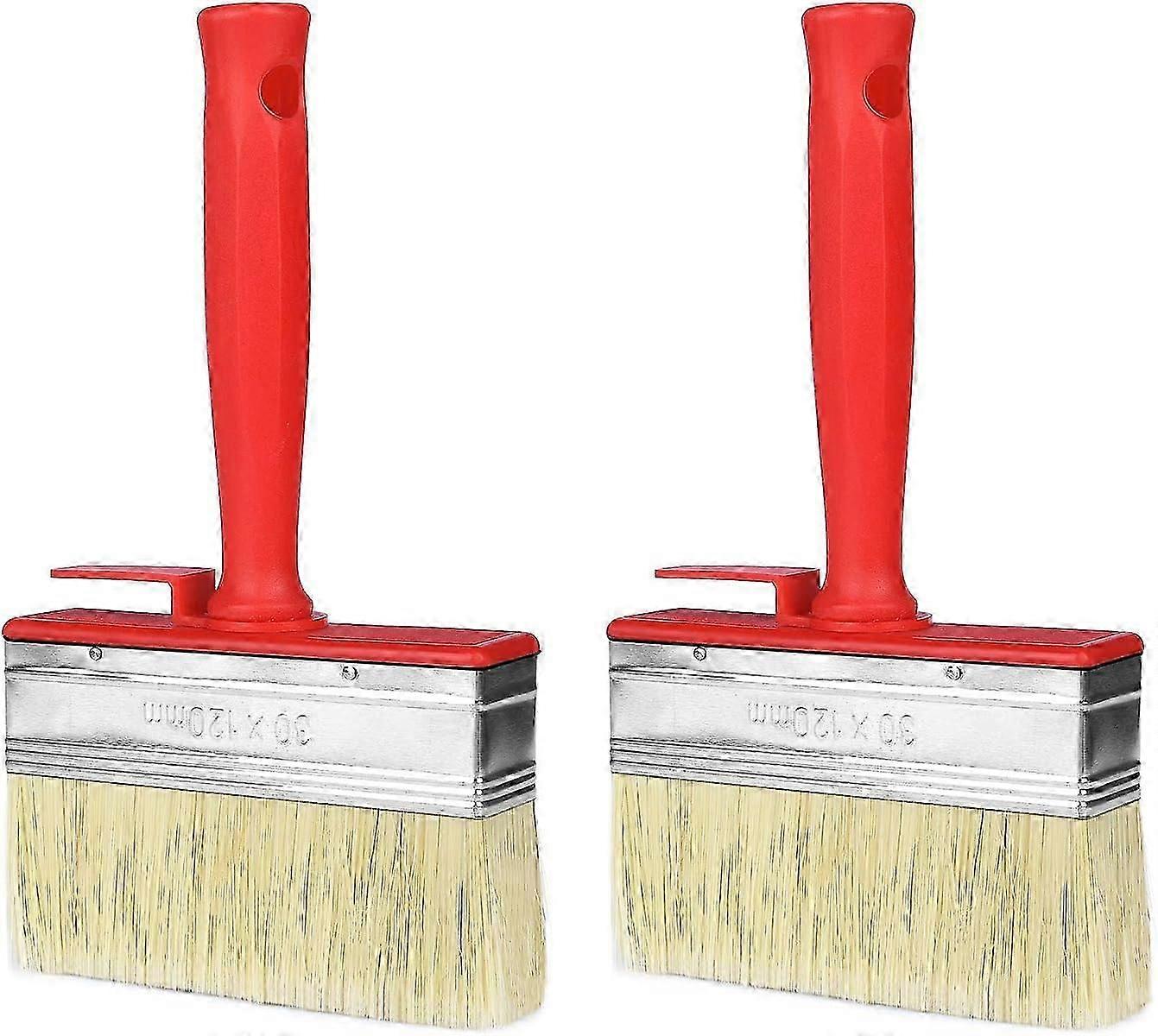 DIY Paint Brushes - Set of 2 Flat Paint Brushes (30 x 120 mm)