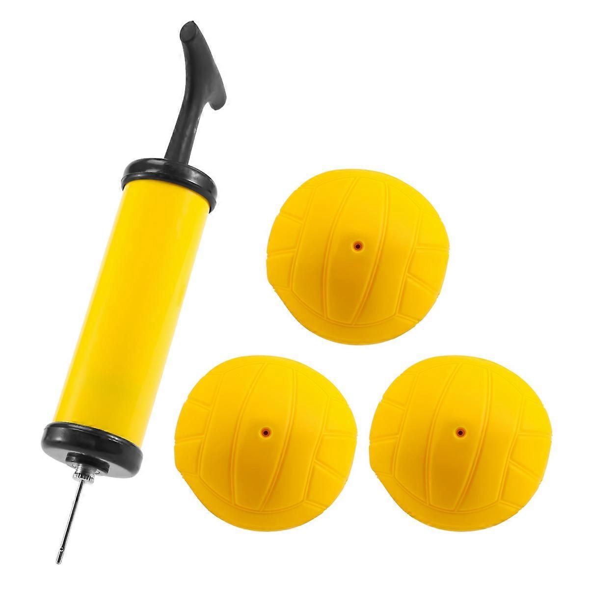  Roundnet Game Ball Replaceable Competitive Balls Mini Volleyball 9-Pack with Pump