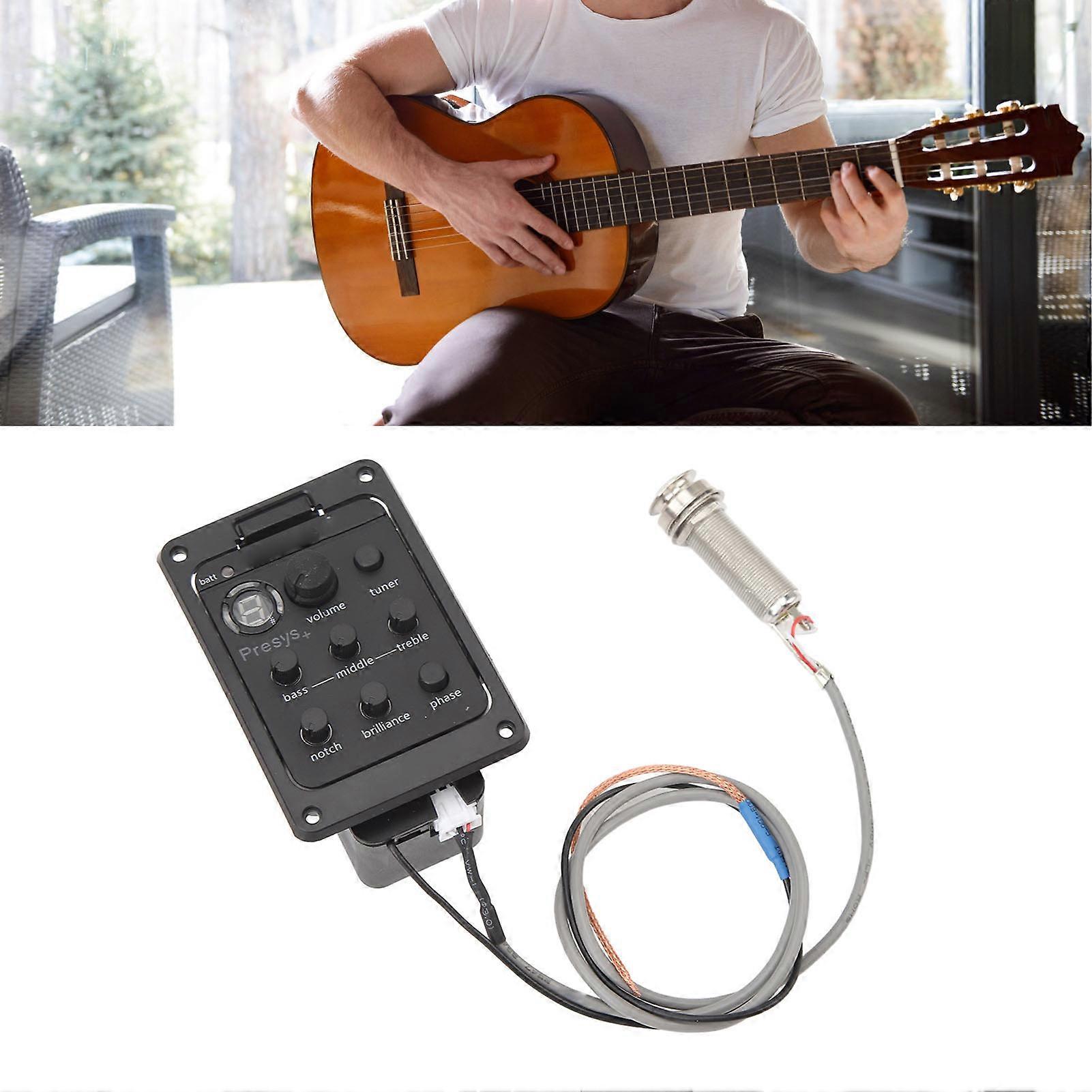 Guitar Pickup EQ Box Quick Picking Accurate Amplification Tuner