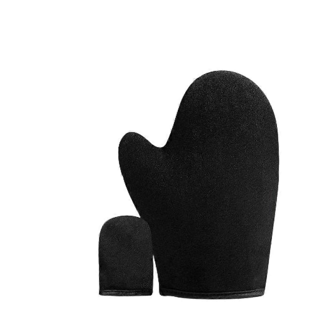 Self Tanning Mitt Applicator Sunless Tanner Glove Reusable Tanning Lotion Applicator Glove for Face and Body Black