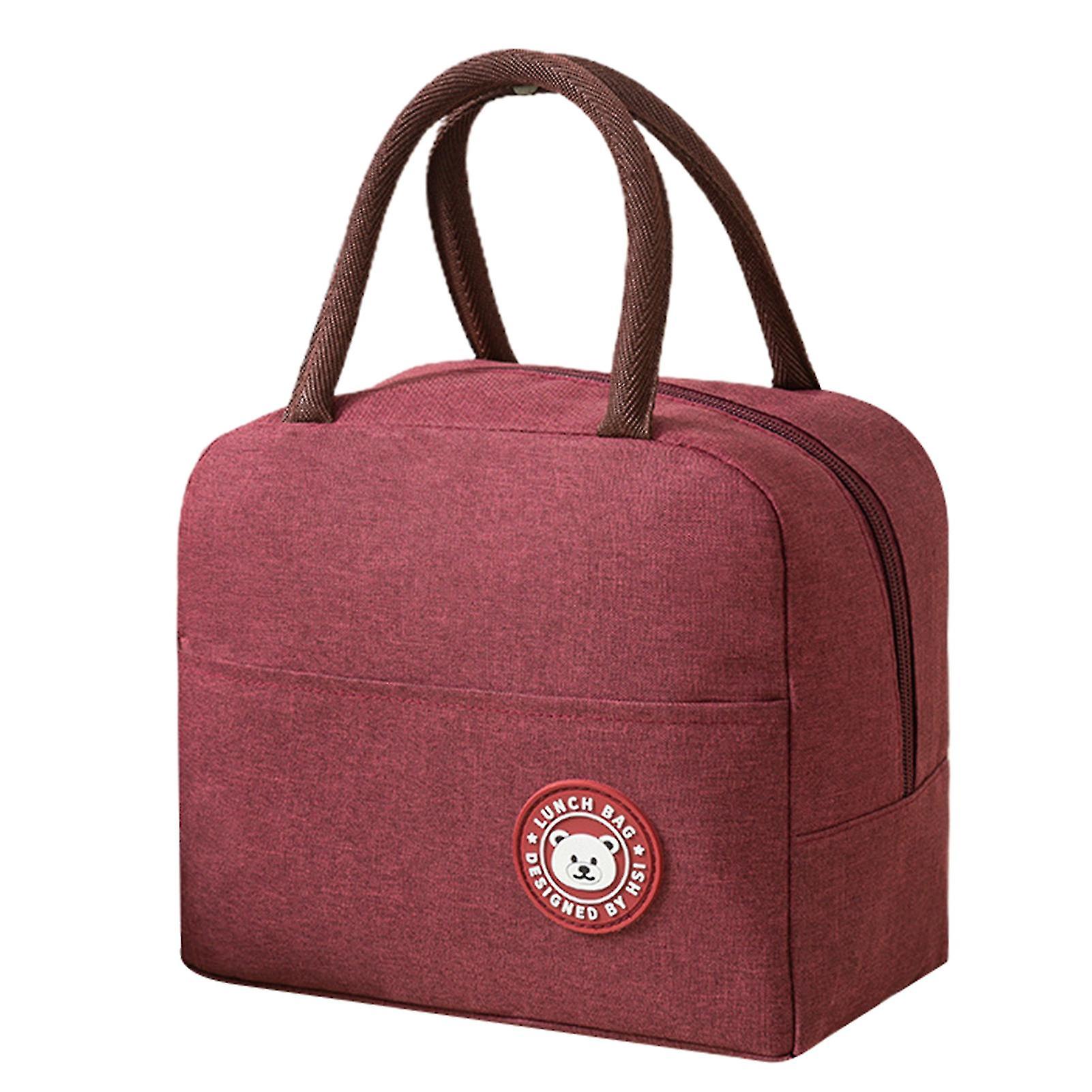 ランチバッグ大容量防水ファブリック再利用可能な弁当箱コンテナトートバッグ