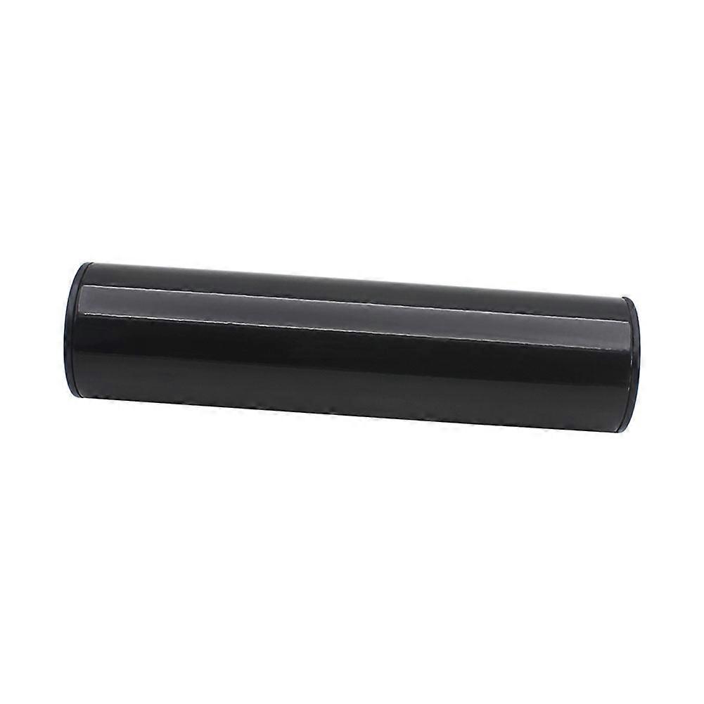 Portable Stainless Steel Cylindrical Sand Shaker, Rhythm and Musical Percussion Instruments (Black)