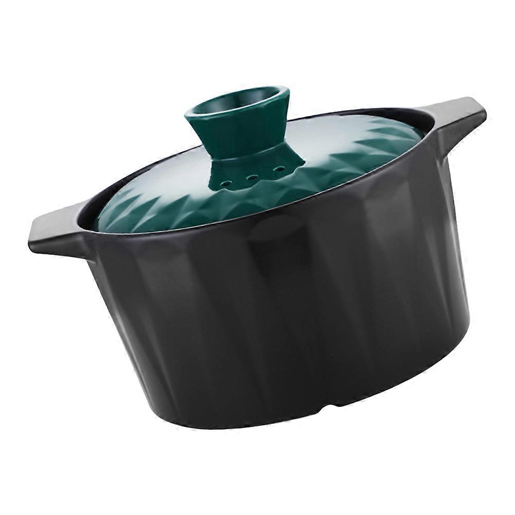 Small Pots For Cooking Ceramic Stew Pot For Housewives High Temperature Resistance 23.5X17X12.2CM 1Pc
