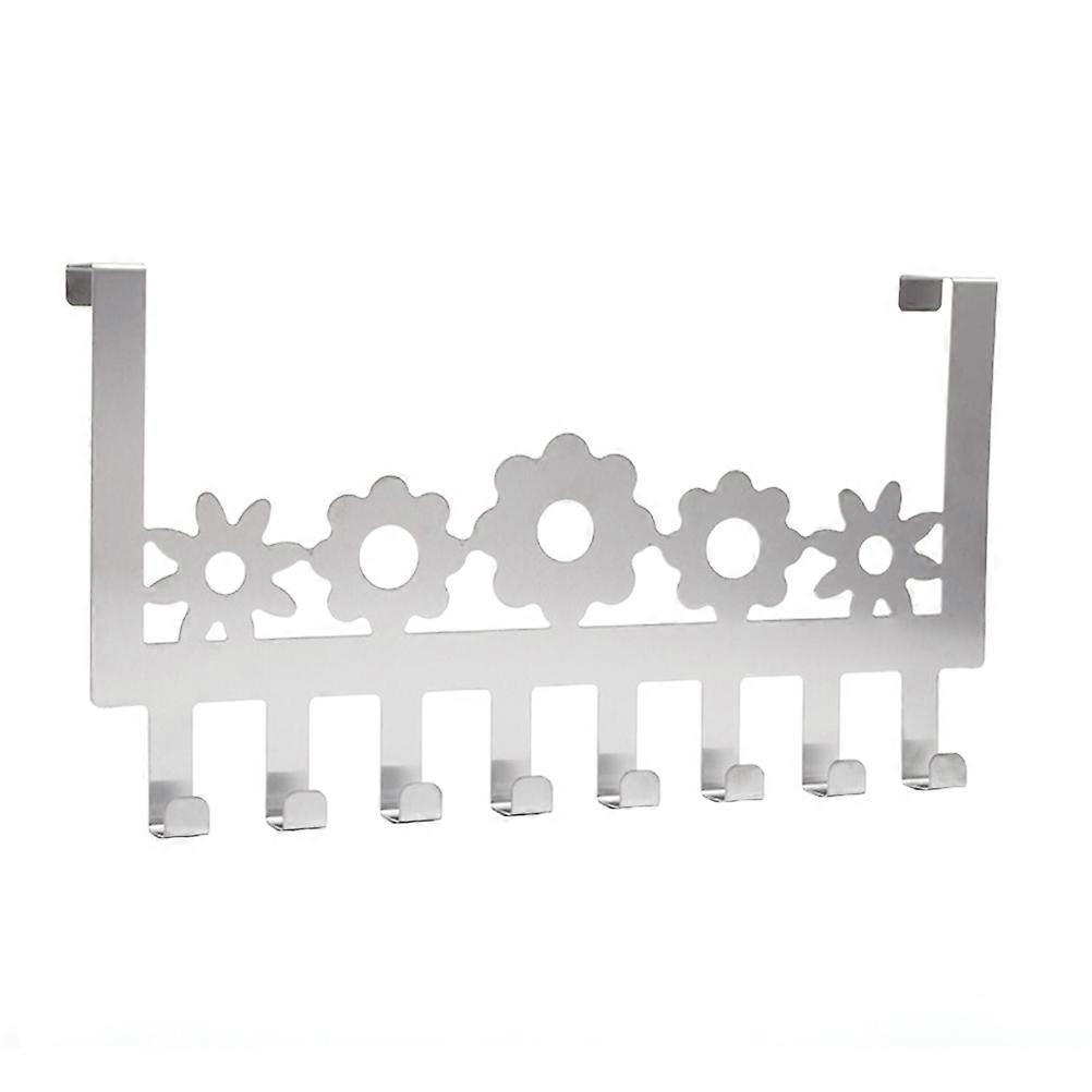 Durable Door Hook in Silver for Home Use with Strong Load-bearing Capacity and Smooth Edges Design