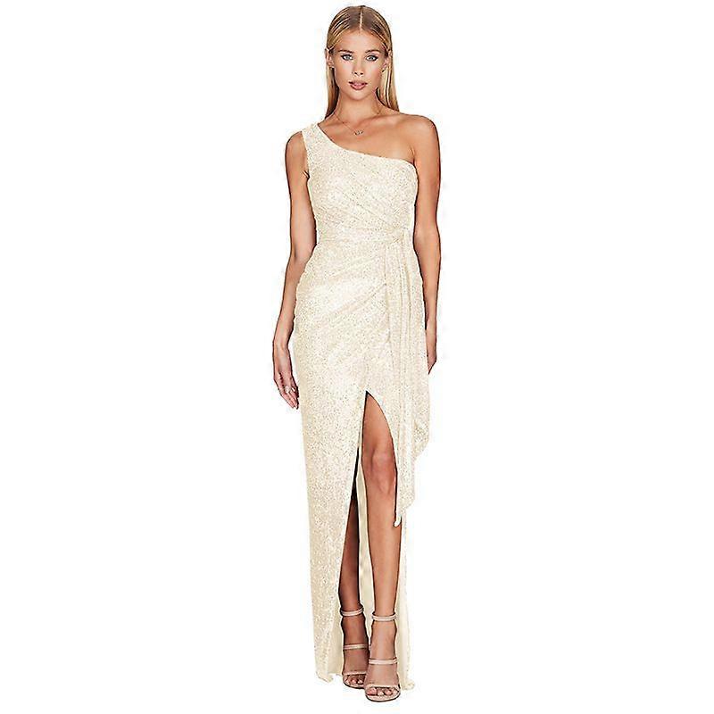 Abito da donna con lacci e pieghe da donna Abito con paillettes dolci e piccanti