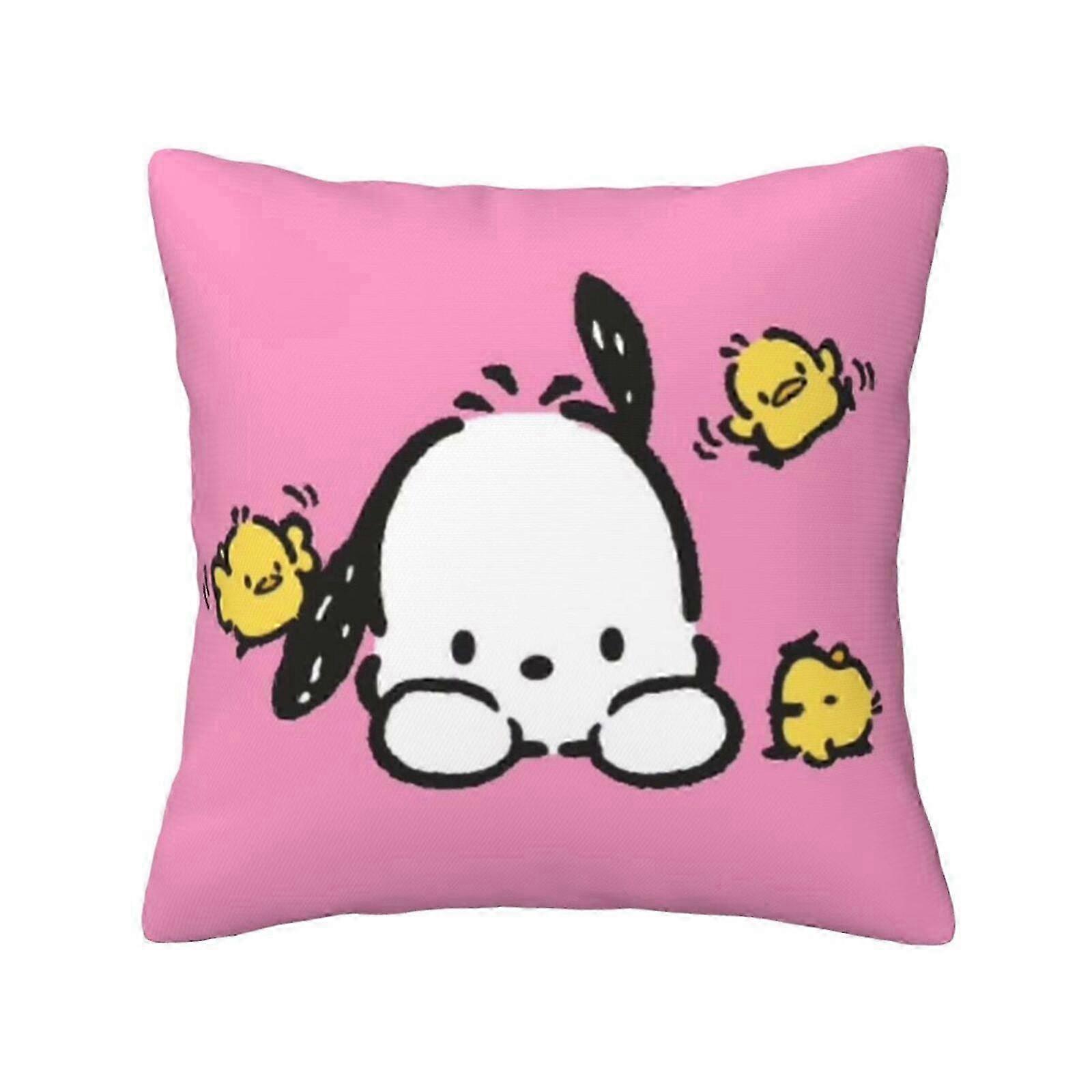 Decorative Soft Pillowcases for Home Decor, Suitable for Pochacco, Cushion Cases for Bed, Couch, and Car