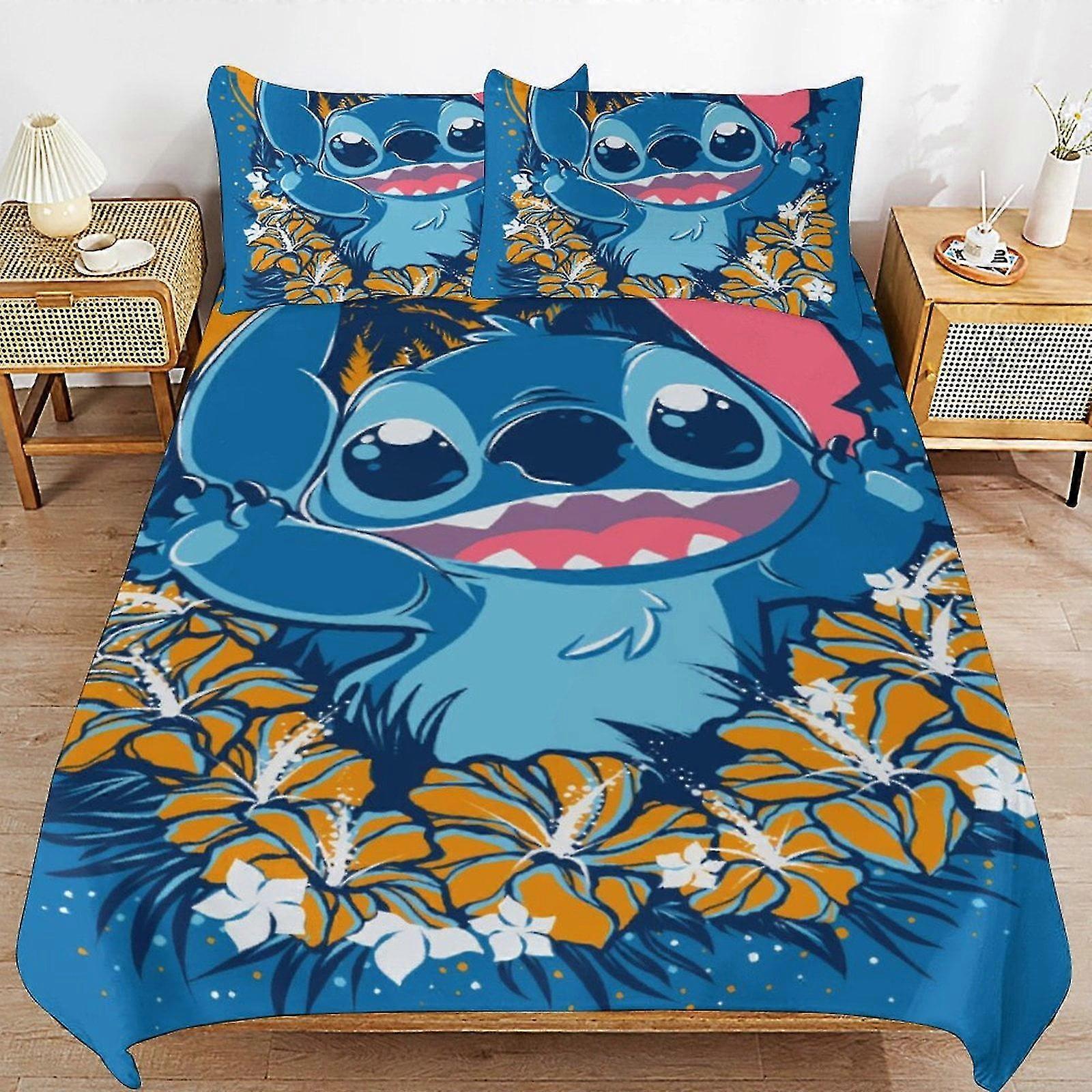 Microfiber Bedding Sets with 3D Printed Lightweight Duvet Cover, 1 Cover and 2 Pillow Shams for Kids