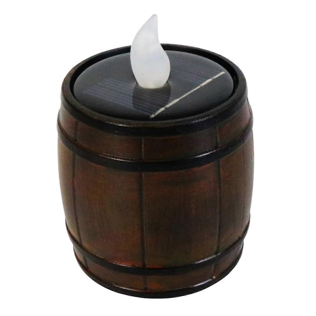 Solar Candle Light - Solar Powered LED Tea Lights for Birthday Decorations, Waterproof, Flickering Effect, 6-Pack