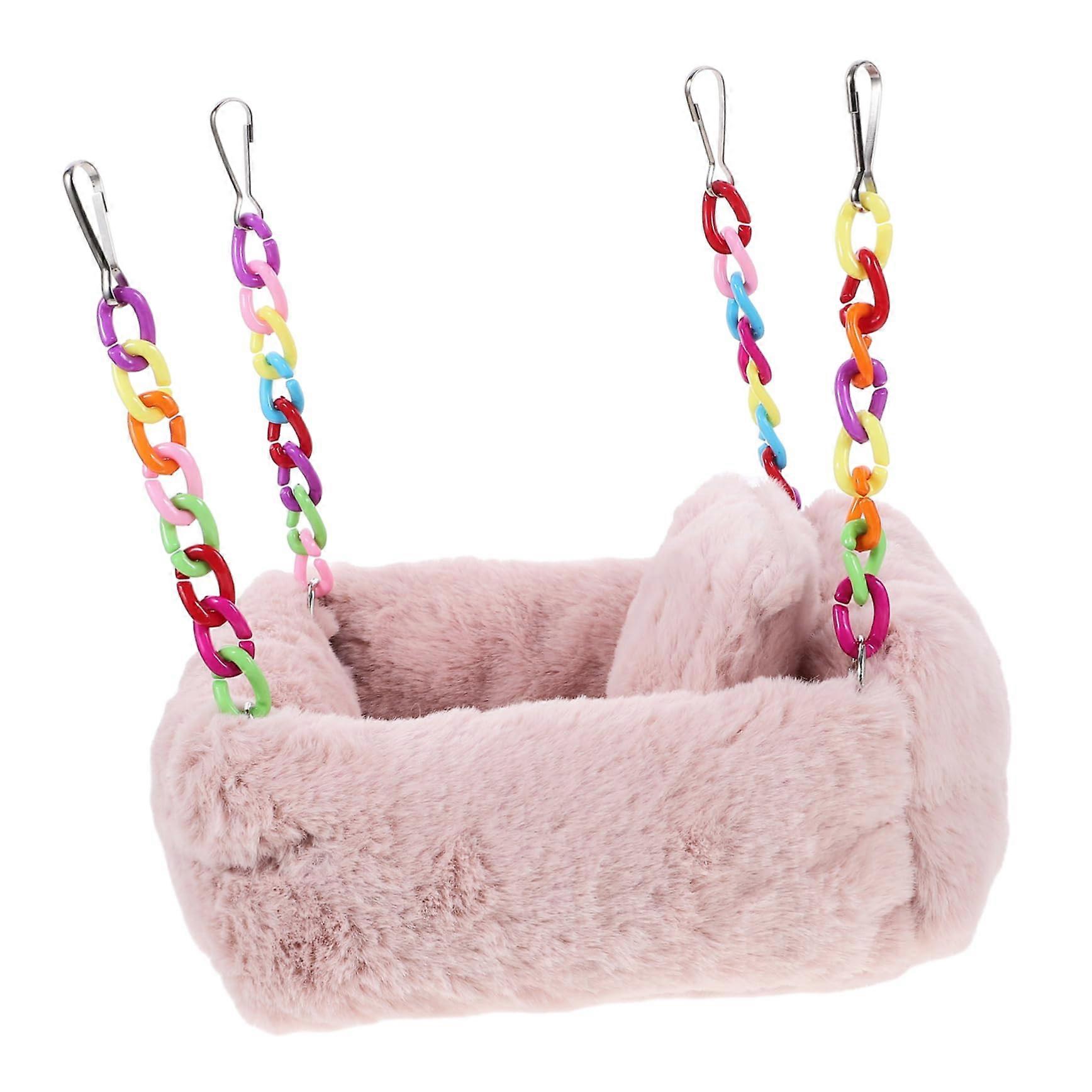 Hanging Hammock for Small Animals, Comfortable Cotton Hammock for Hamsters, Chinchillas, and Rats, Warm and Breathable for Cages and Pet Supplies.