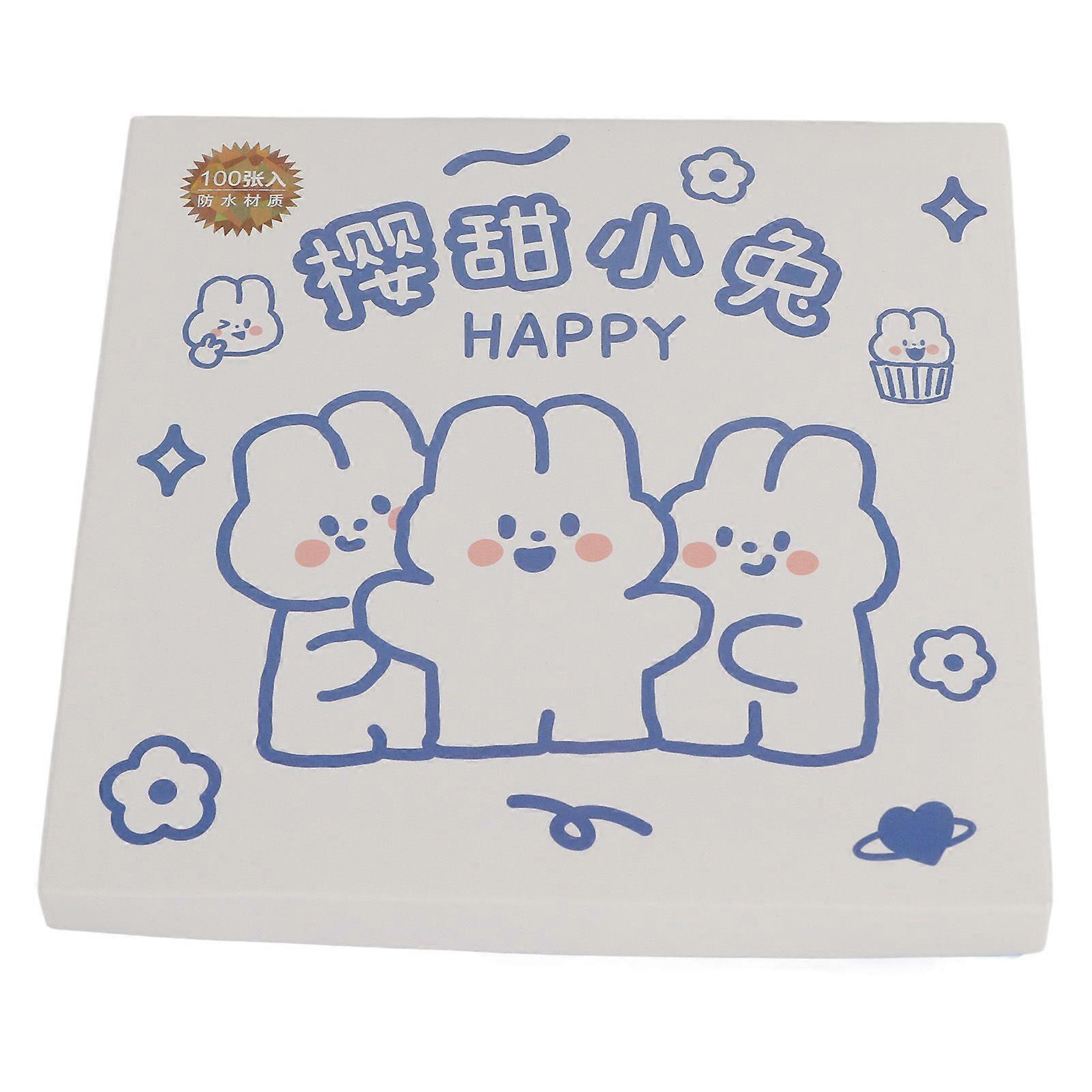 2025 أحدث نموذج ملصق دفتر ملاحظات 100 قطعة نمط كرتون لطيف دقيق