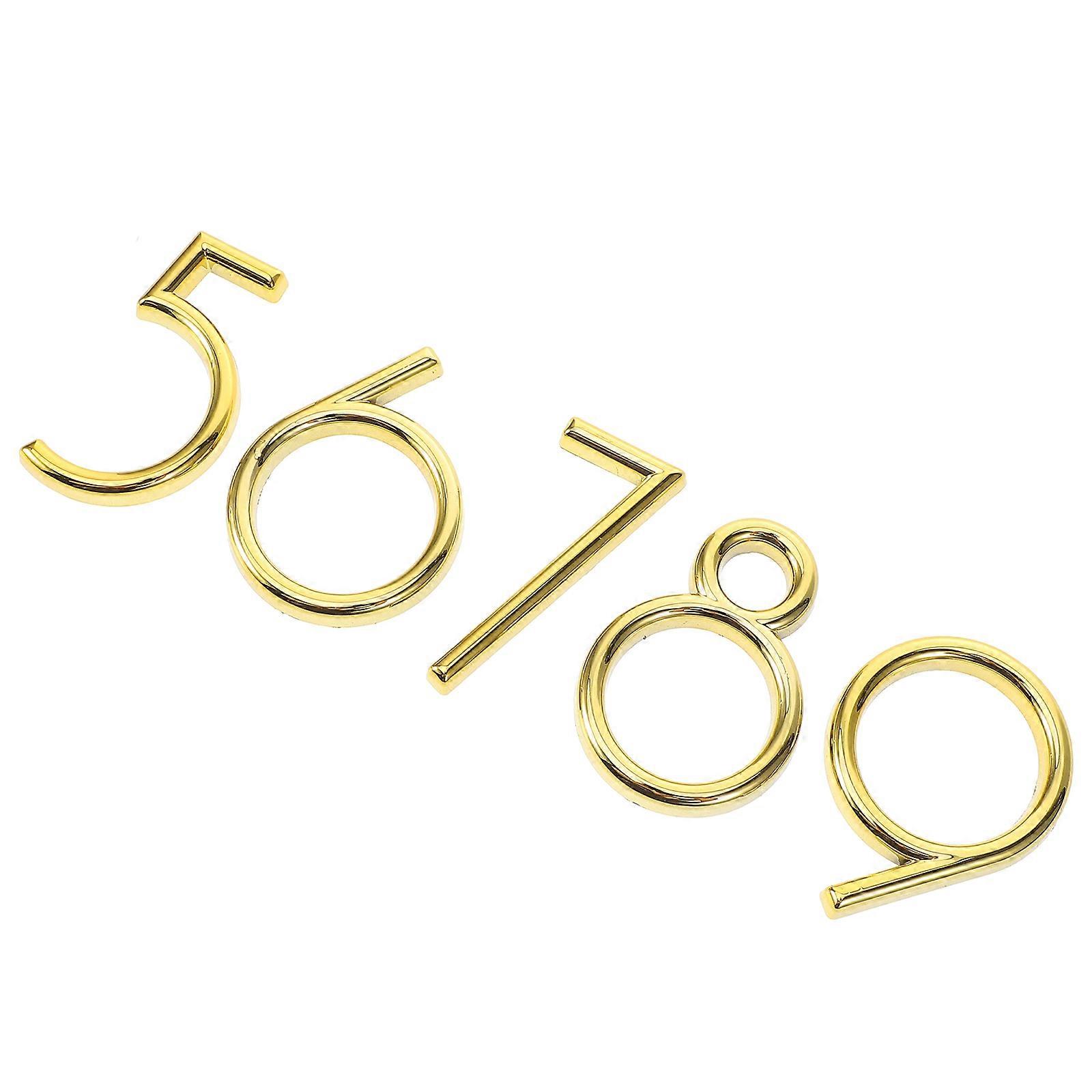 Front Door Numbers Modern Style Address Indication for Hotel Managers Walls 6.00X4.00X0.50CM ABS