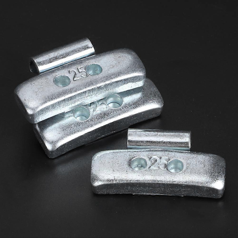 100 buc 25g 0.88oz Clip On Hook Wheel nce Blocks P - Style Greutate anvelope ncing sortiment (cu clește de roată)