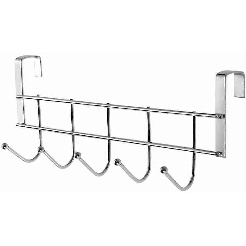 Hook rail stainless steel door hooks coat hooks coat hanger with 5 hooks