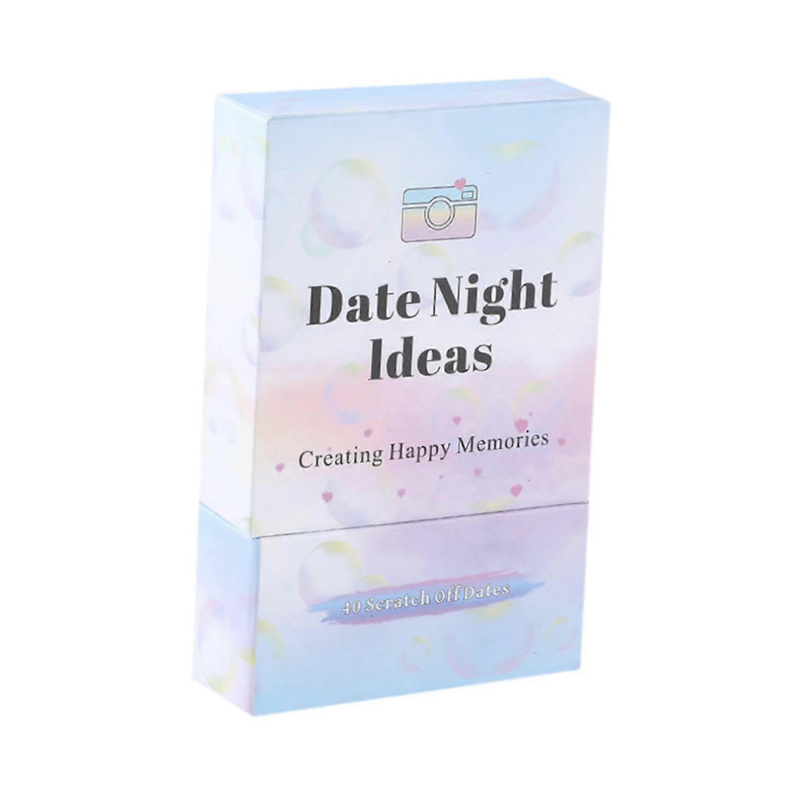 Unique Date Scratch Cards, Scratching Off Date Night Card Game, Engagement Couples Games Gift Box for Couples Festivals