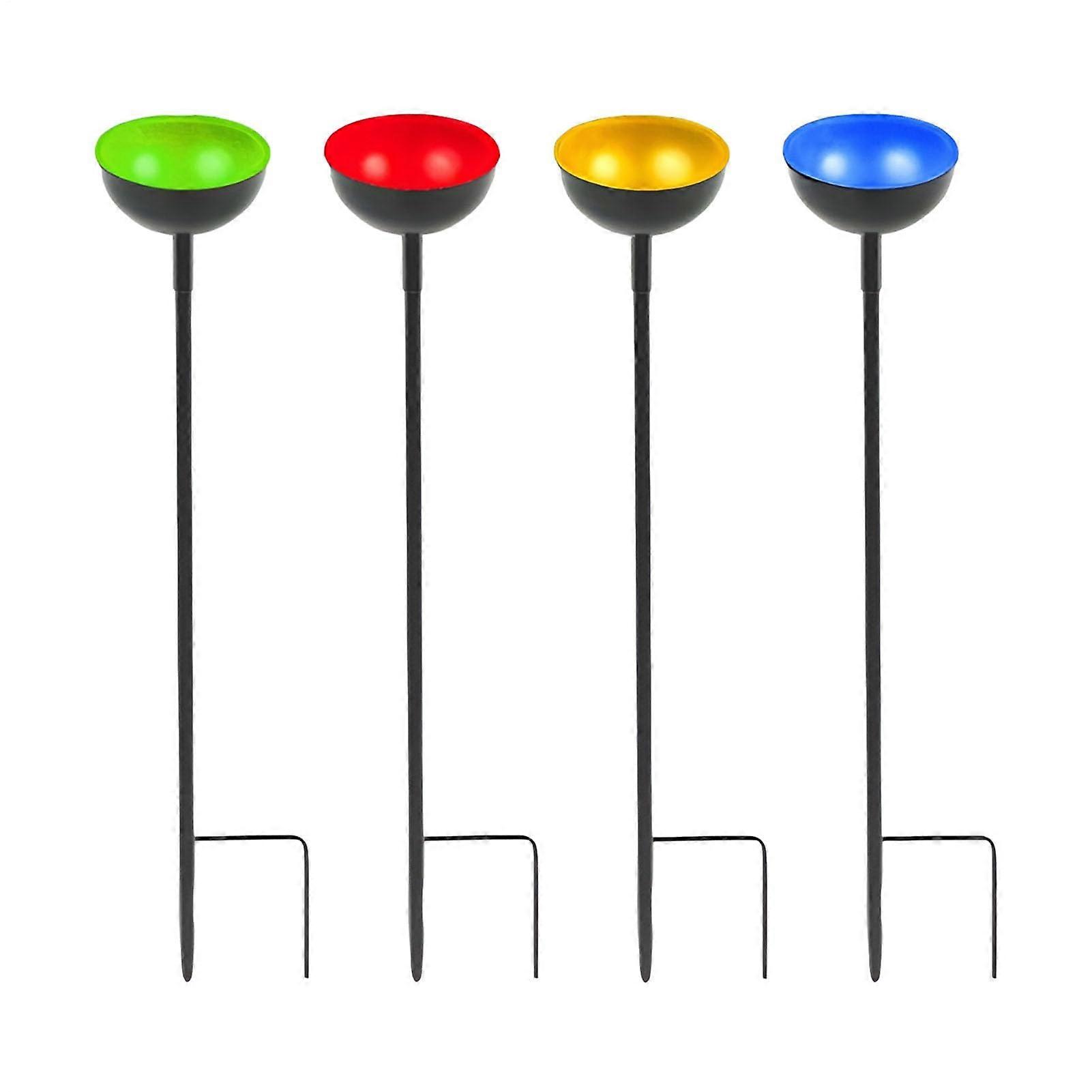 4 Pack Pollinator Waterer, Rust-Resistant Metal Feeding Tool for Garden Decor