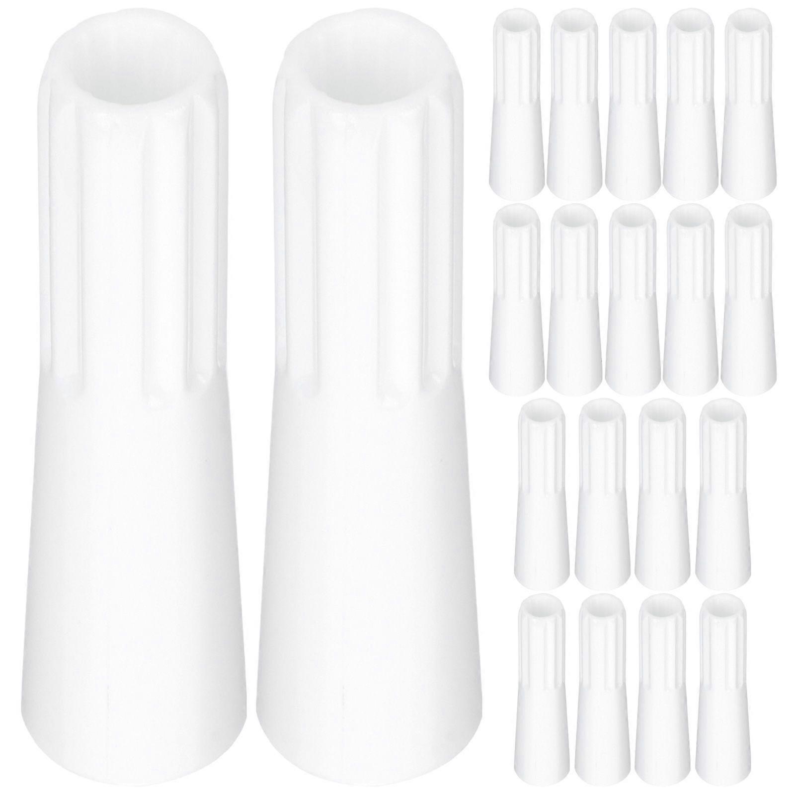 20pcs Cone Shape Abrasive Flap Wheel with Handle for Deburring Sanding