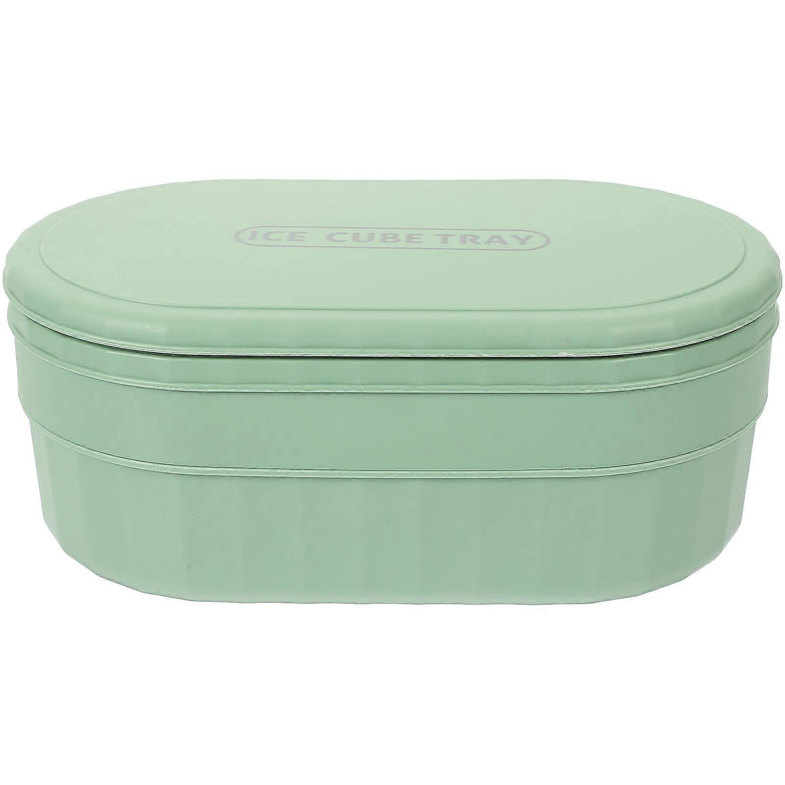 Freezer Storage Containers Ice Cube Container Dust Proof Lidded Design 8.7×5.1×3.5in 1 Set