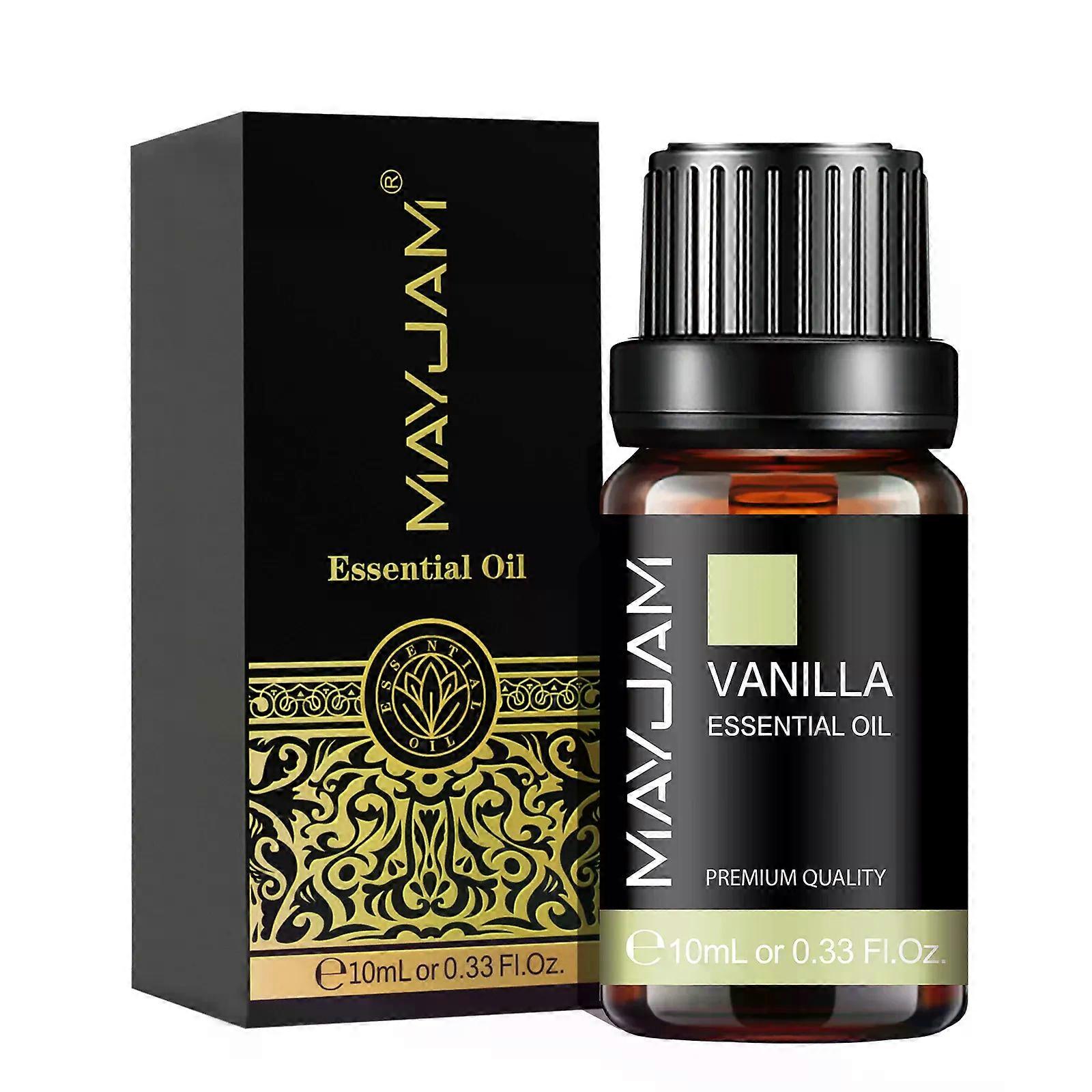 Office MAYJAM 10ML Lavender Lemongrass Jasmine Vanilla Eucalyptus Rose Lemon Essential Oil For Humidifier Diffuser Candle Making