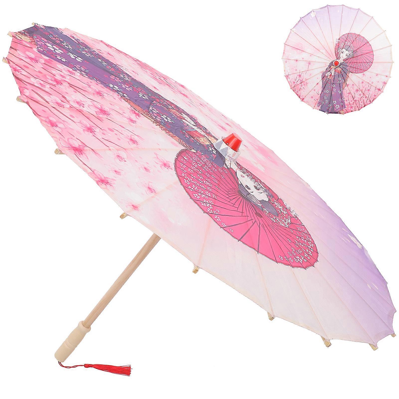 Dance Umbrella Cosplay Props Japanese Style Interior Decor Multi 70X76X49.5CM 1Pack