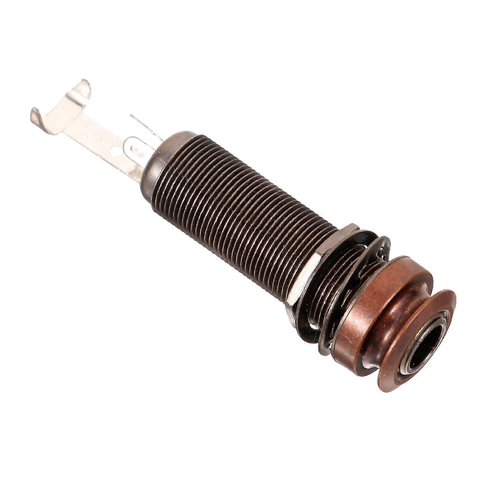 Guitar Pickup End Pin Jack Classical Design Music Performance Copper Material Reduce Noise 1Pack
