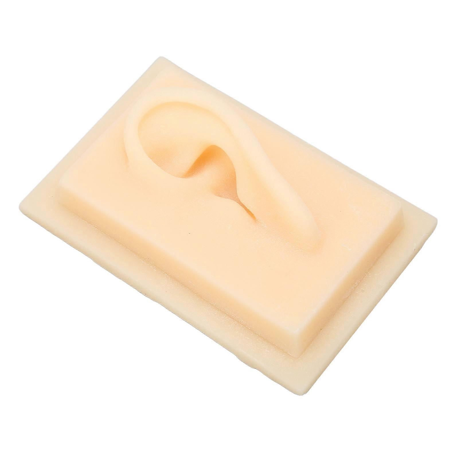 Silicone Ear Glossy Texture Vivid Shape Comfortable Soft Human Ear Model for Teaching Presentation ToolsLeft Ear