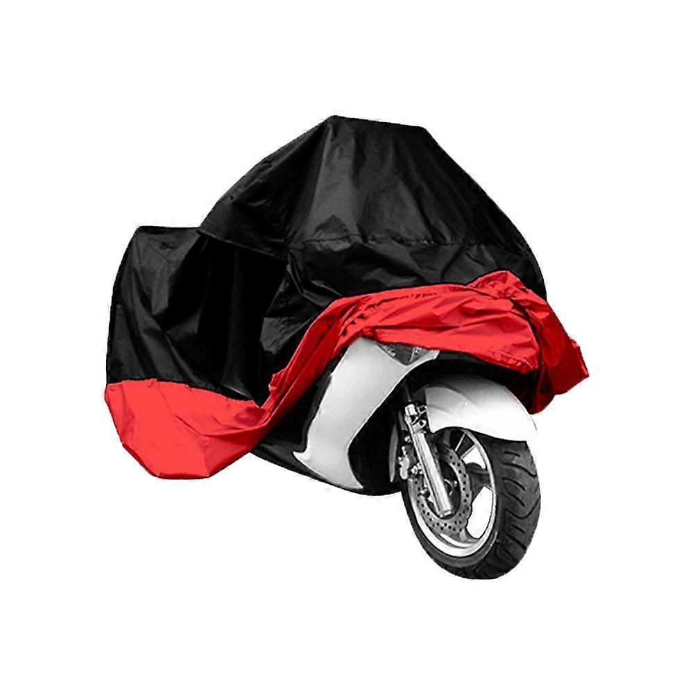 Cycle Shade For Motorcycle Cover Protector Outdoor Use L Size Black and Red Waterproof Dustproof Sun Block 1Set
