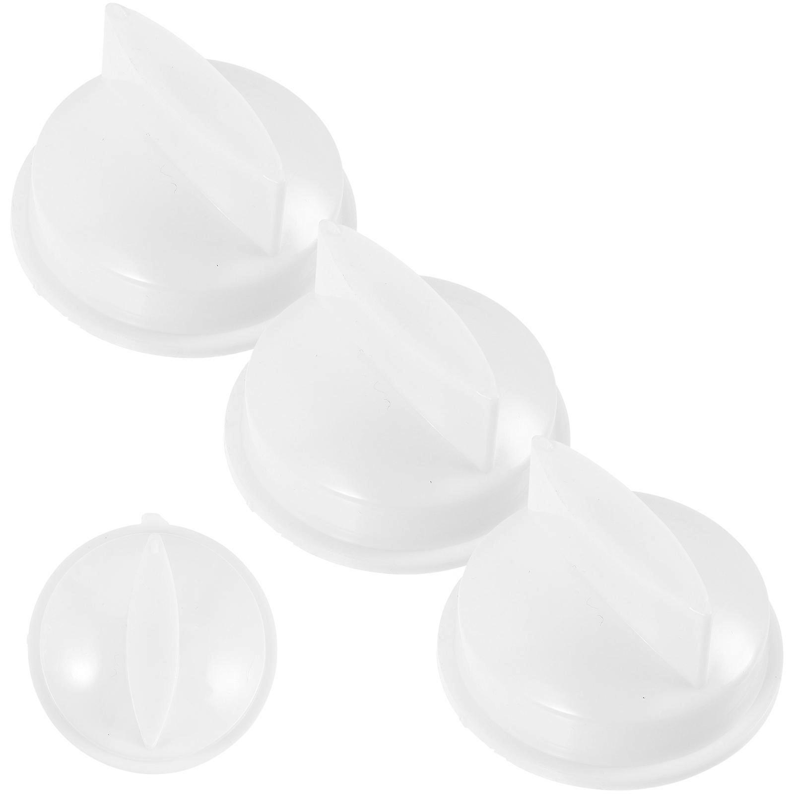 Microwave Timer Knob for Efficient Cooking with White Plastic Design Fits Most Ovens 4pcs