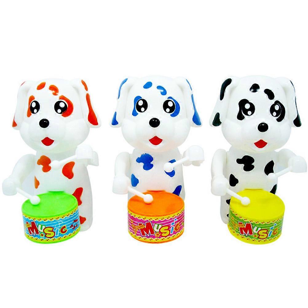 Goodie Bag Stuffers Wind-Up Playing Toy Dog Shape For Kids Christmas Parties 6Pcs