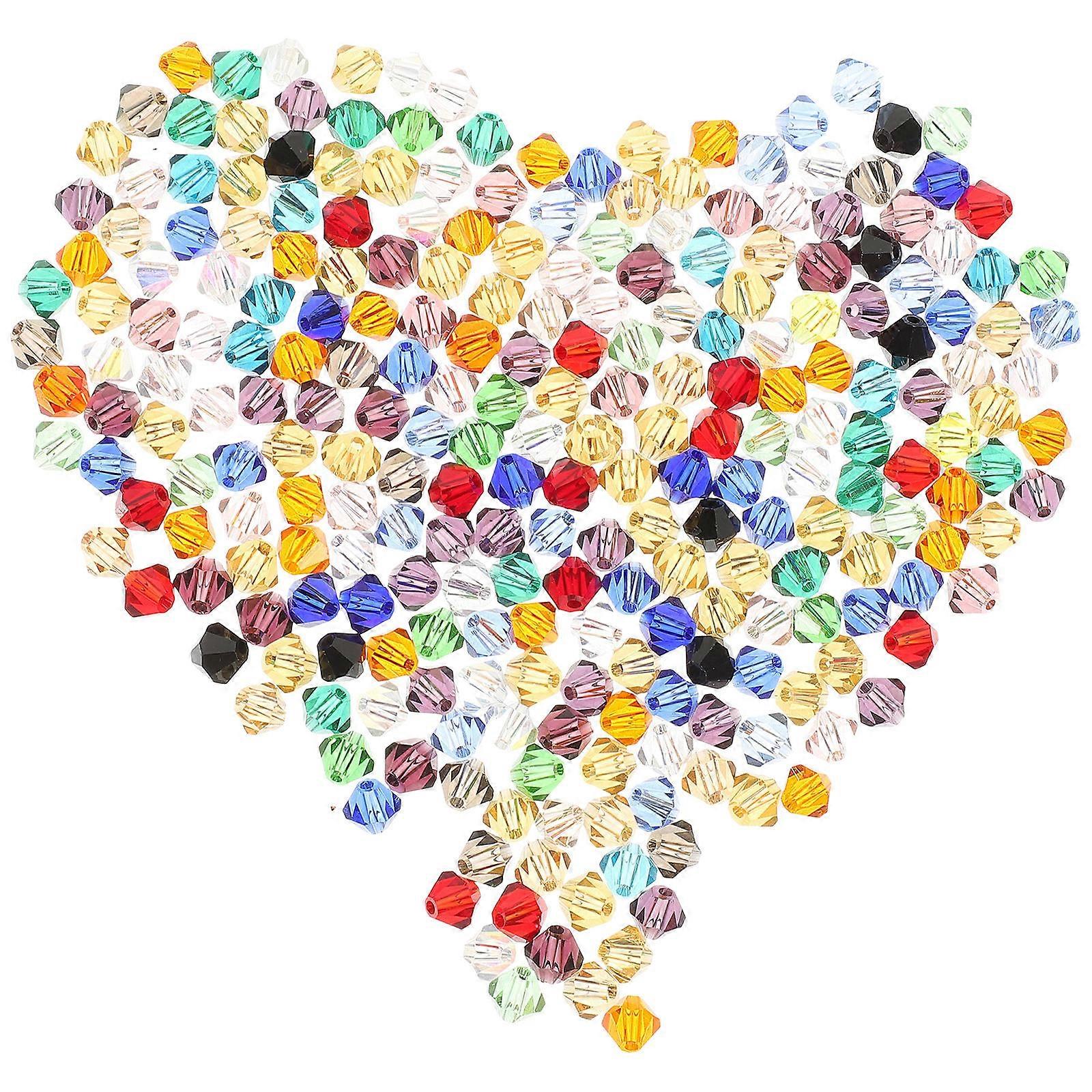 280Pcs Glass Beads for Crafts Bead Making Loose Beads