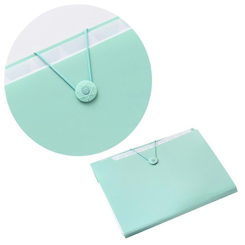 Green Plastic Test Paper Holder String Buckle Design for Files Holding A4 Size
