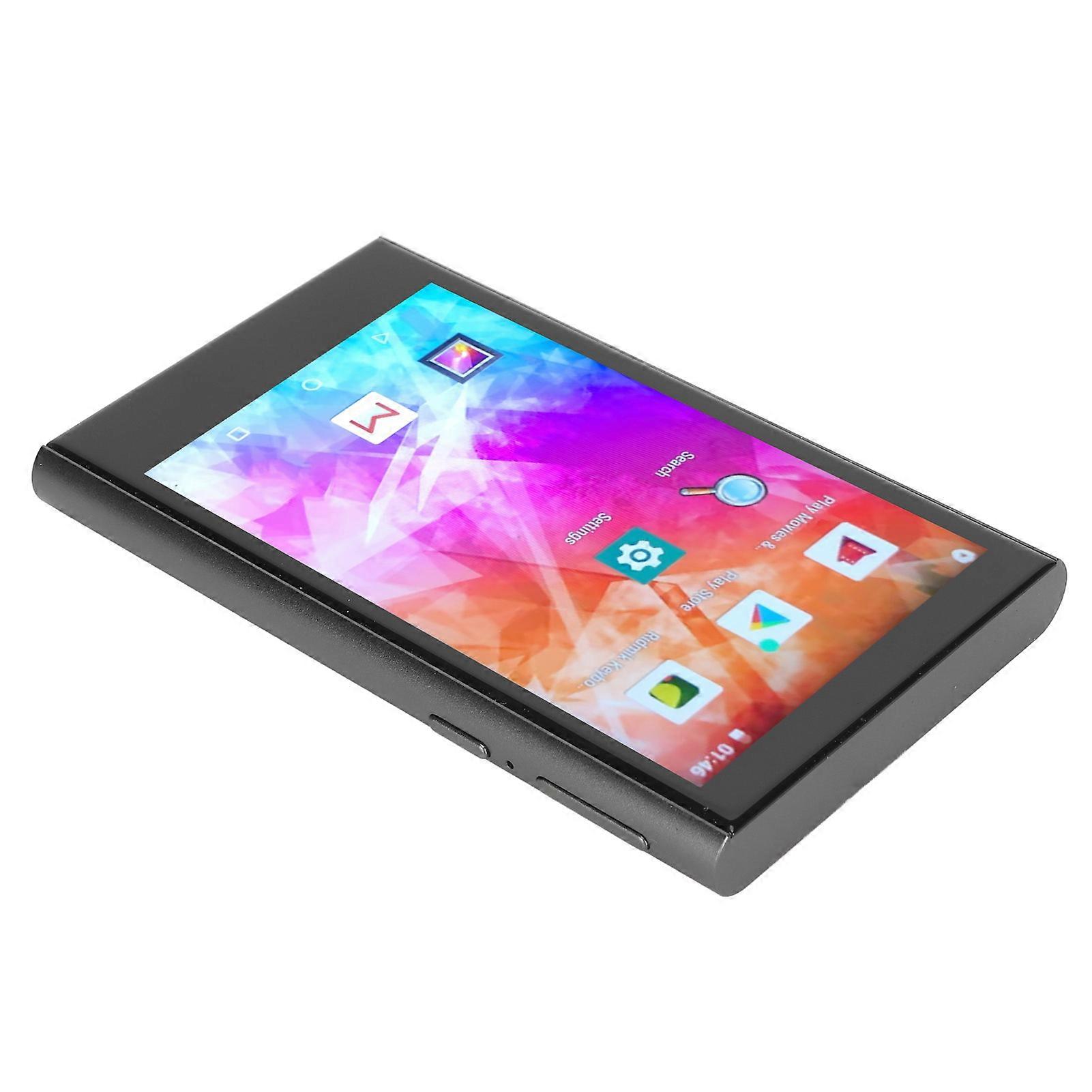 MP4 Player 4 Inch HD Touch Screen Octa Core HiFi Sound Portable Music Player with Bluetooth WiFi for Android Iron Gray 