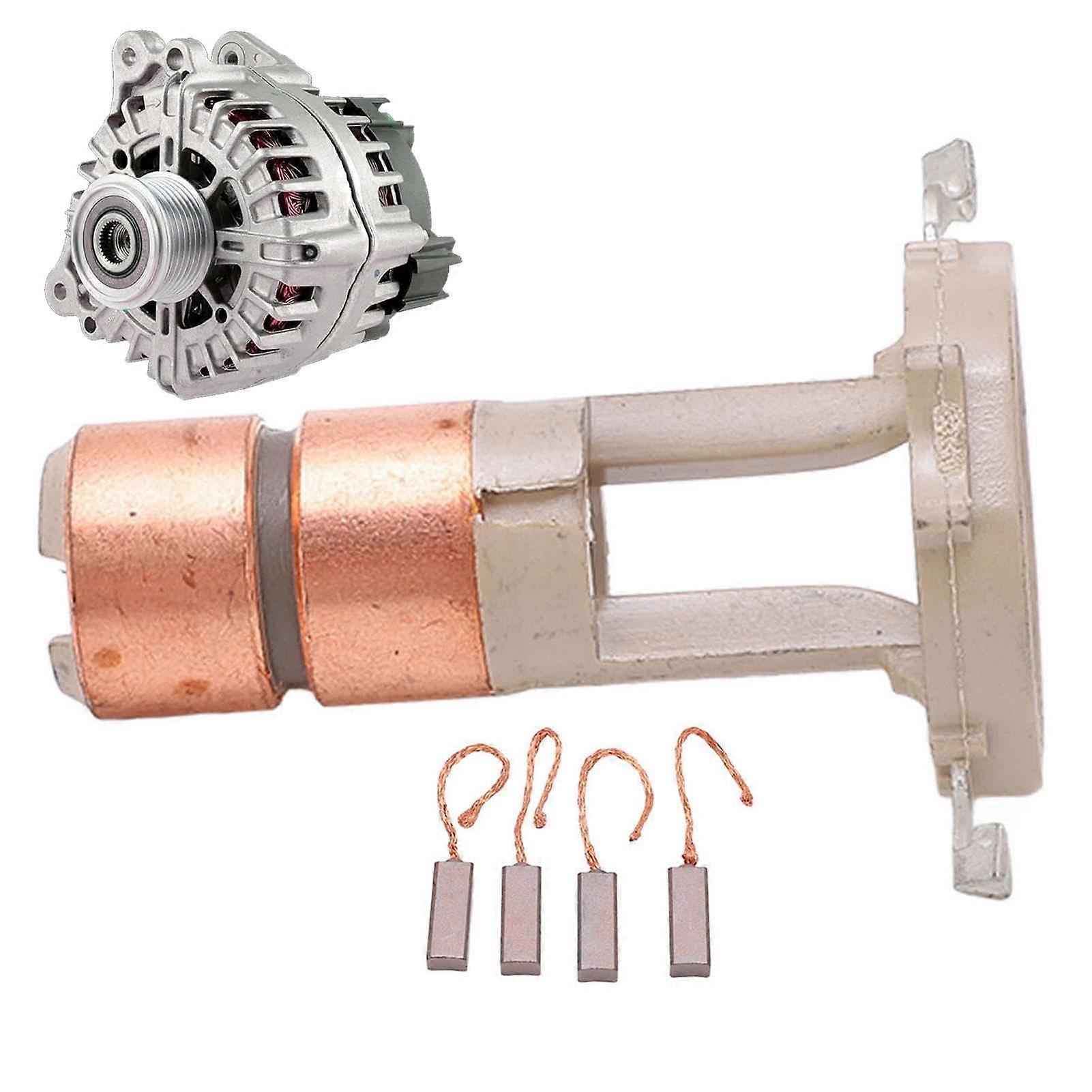 Alternator Slip Ring Brush Set for Automotive, Durable Anti-Friction Conversion Kit, Compatible with Various Vehicle Models