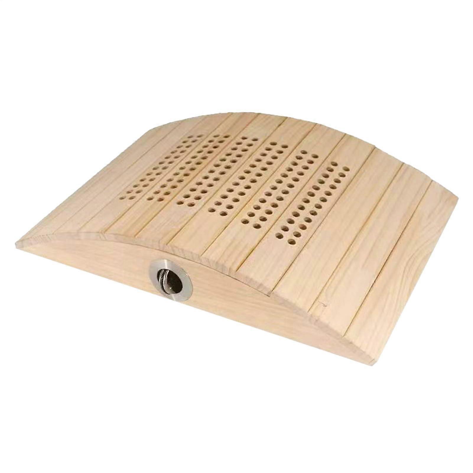 Moxa Brenner Box  Lumbar Relaxation Box for Moxibustion Therapy, Multihole Wooden Container with Mugwort, Wellness Products for Lower Back Support