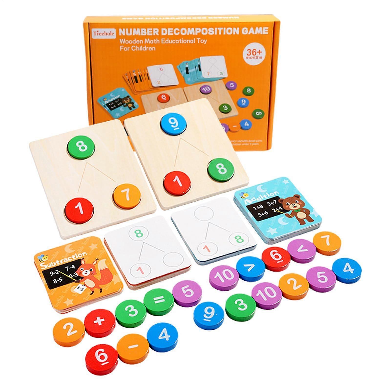 Addition and Subtraction Games Math Learning for Kindergarten Kids with HandsOn Materials