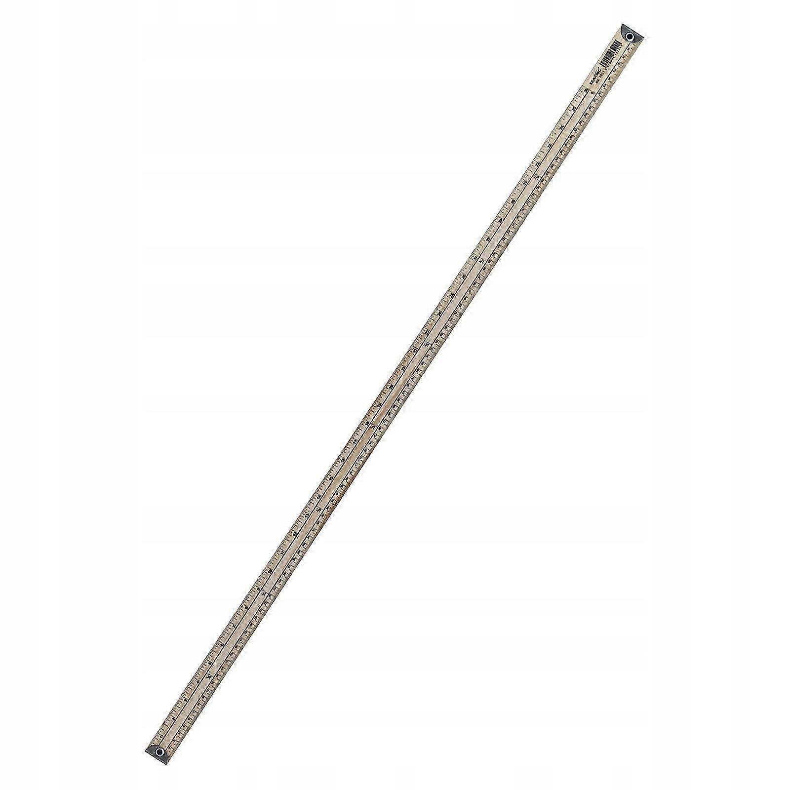 100cm Wooden Meter Stick Ruler for Sewing, School Teaching, and Office Use - Durable Measuring Tool with Clear Centimeter Markings