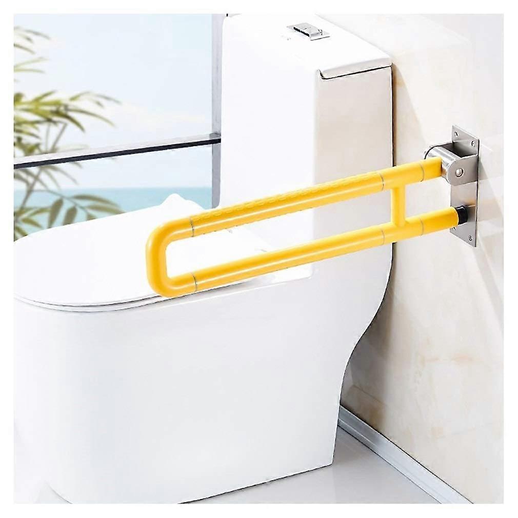 Foldable Handrail Grab Bars for Bathroom, Shower, Toilet, Stainless Steel Rails, Support Handles for Disabled and Elderly in WC/75 cm (75 cm)