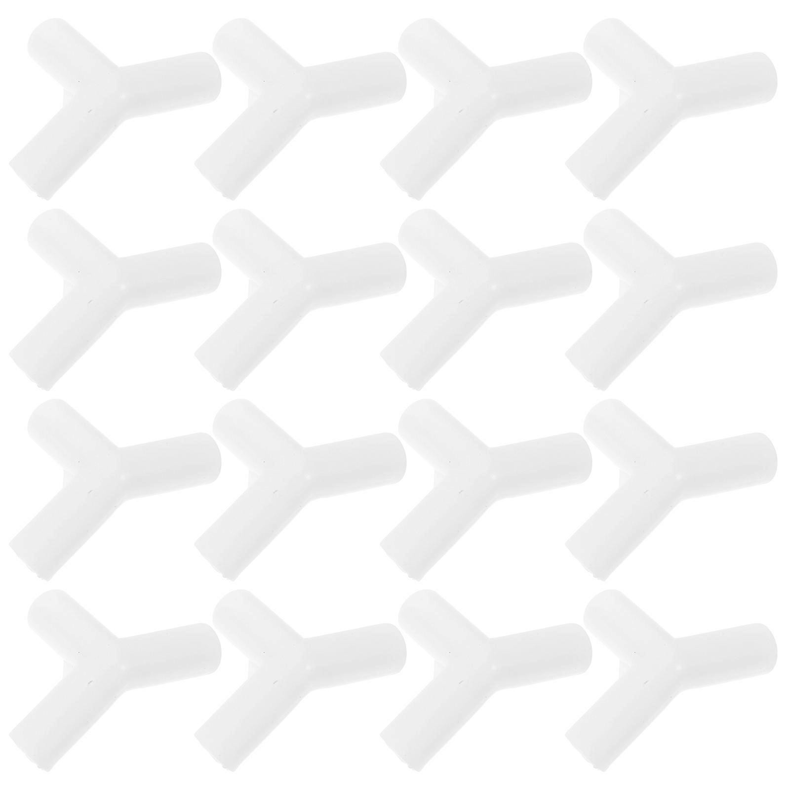 Plastic Canopy Fittings Tee Canopy Tent Parts For Outdoor Use Children's Tents Greenhouses 135 Degree Design 12mm Inner Diameter 20Pcs