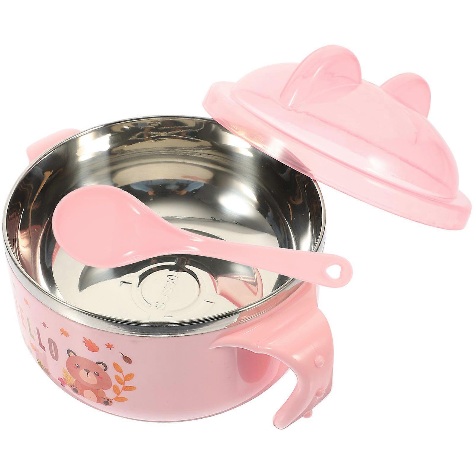 Infant Food Bowls Double Handle Round 1Pcs