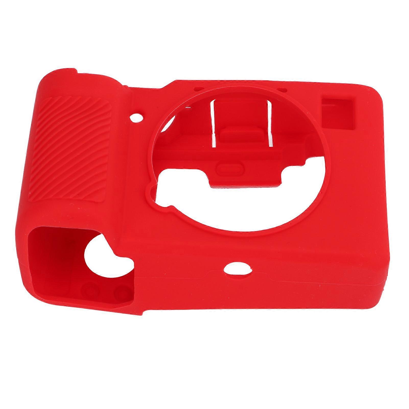 Camera Housing Case Soft Silicone Skin Housing Protective Cover for Sony A7C ProtectionRed