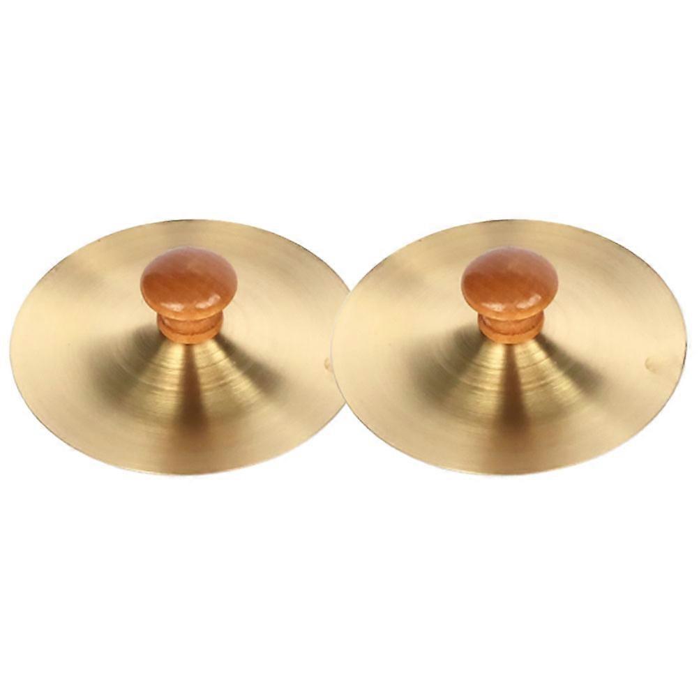 2pcs Cymbal Instruments for Hand Percussion – Finger Cymbals for Rhythm Development and Early Music Education