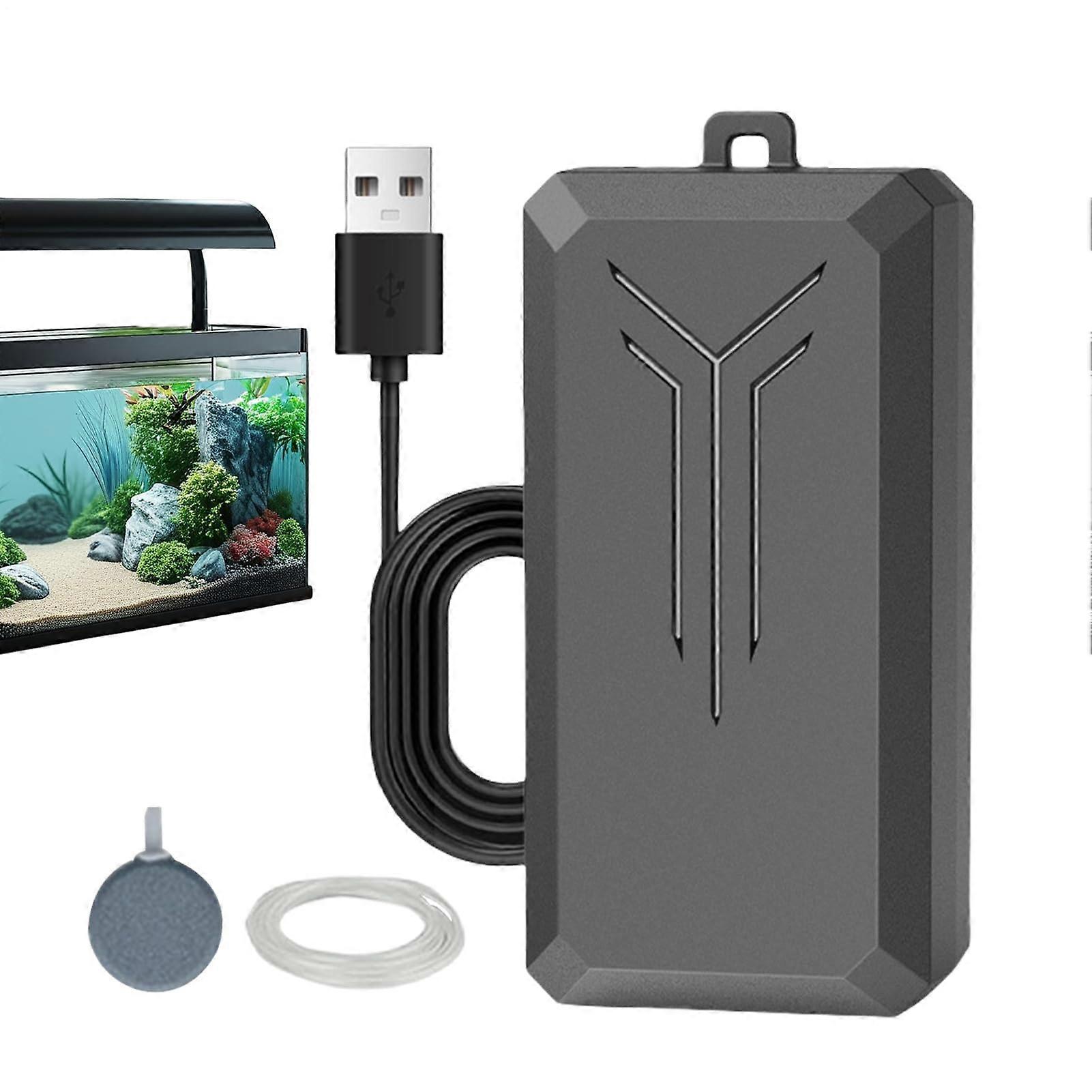 Aquarium Air Pump Quiet Aerator with Oxygen Diffuser for Aquarium, Pond