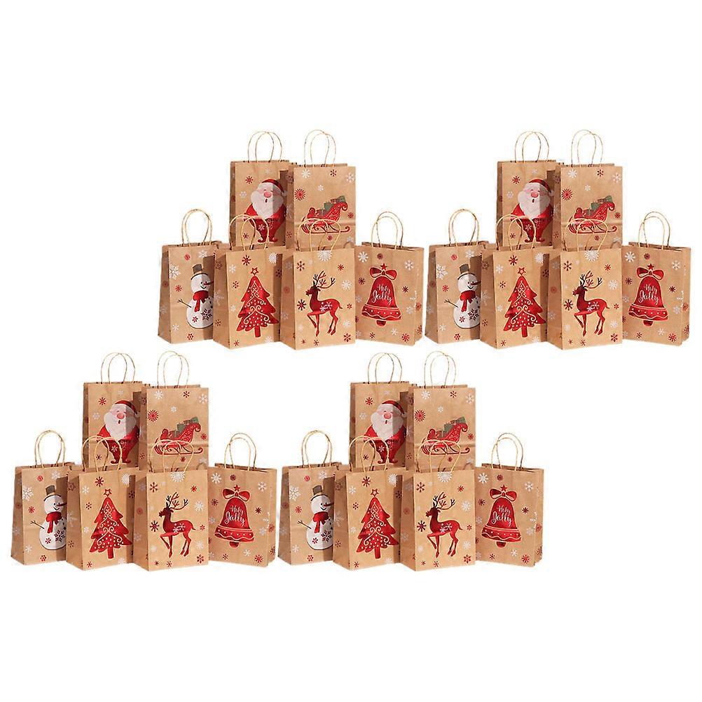 Fashionable Gift Packing Pouches 24Pcs Rectangular Paper Bags Ideal For Weddings Birthdays Simple Design