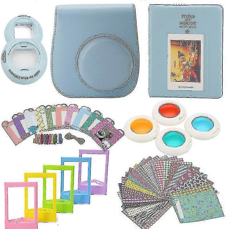 2025 Fuji Instax Mini 8/9 Light Blue Accessory Set