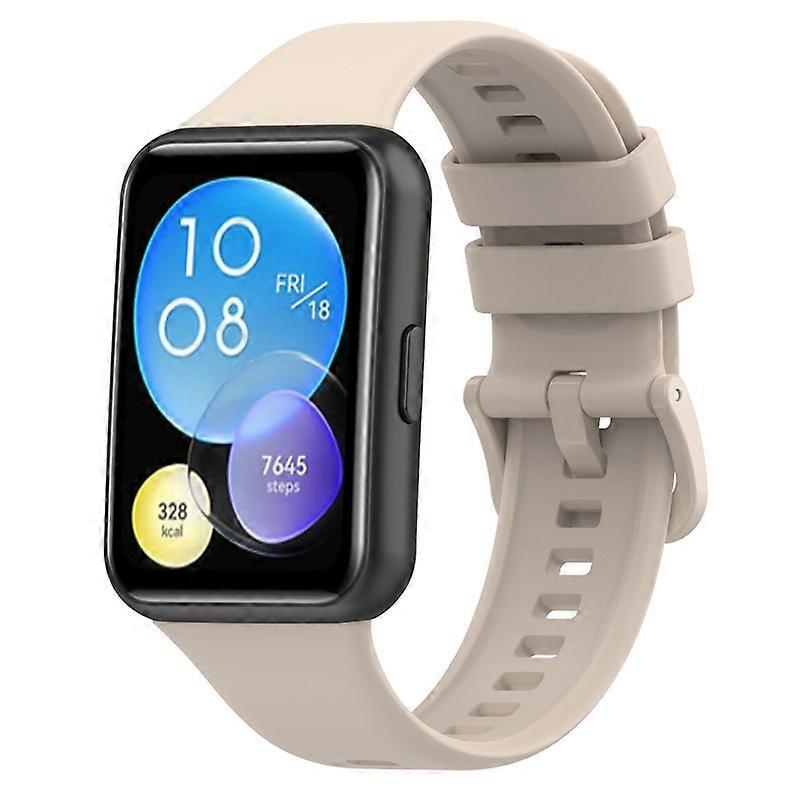 Pour Huawei Watch Fit 2 Strap Bracelet de montre en silicone étanche - Beige