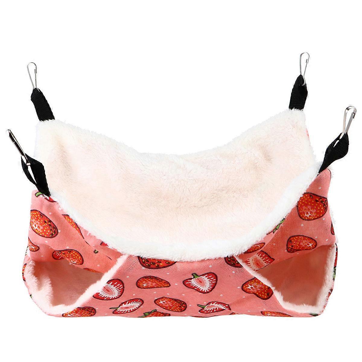 Double Layers Pet Hamster Hammock for Indoor Cage Winter Warm 1Pcs