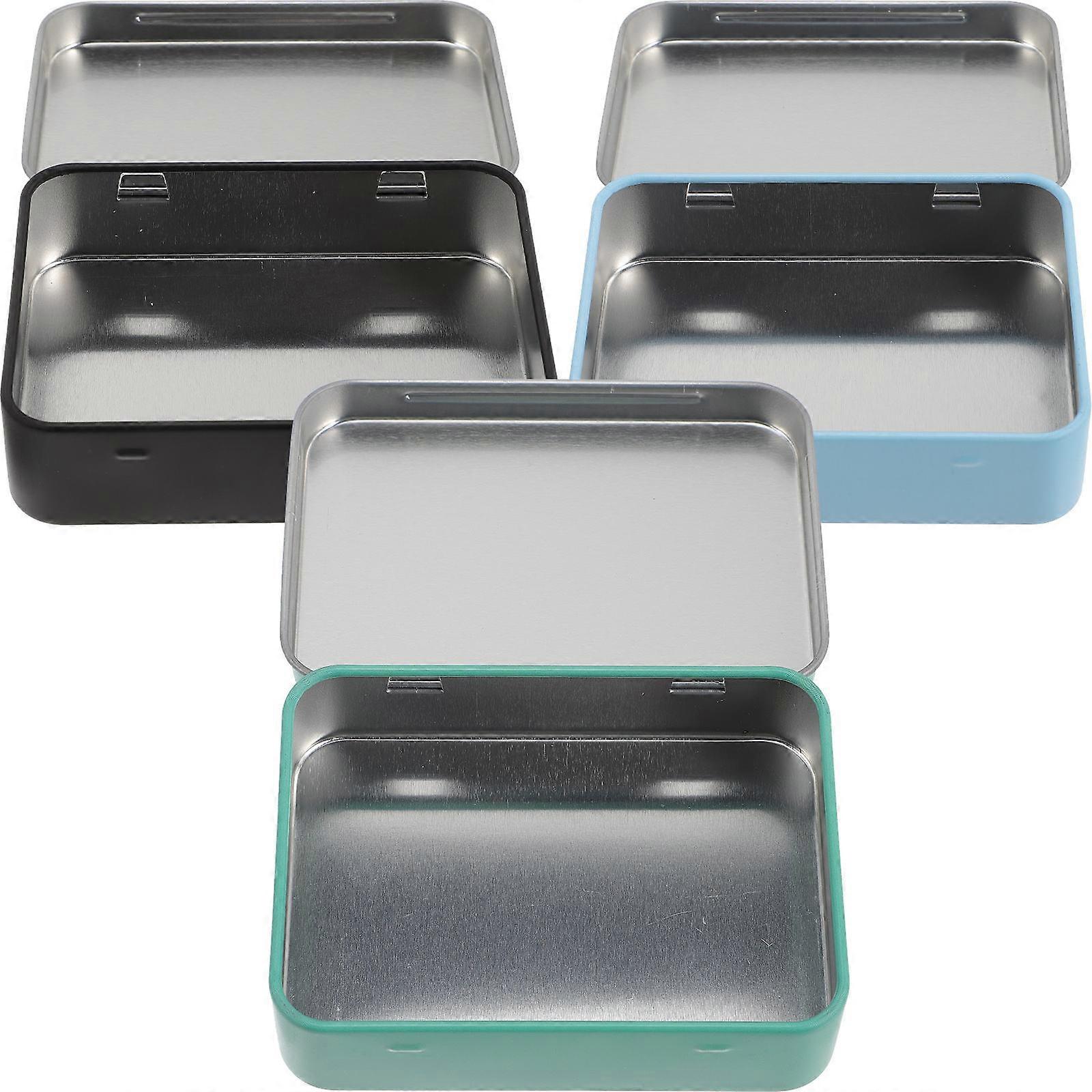 3pcs Tinplate Storage Box for Playing Cards – Compact Card Holder for Game Accessories and Card Organization
