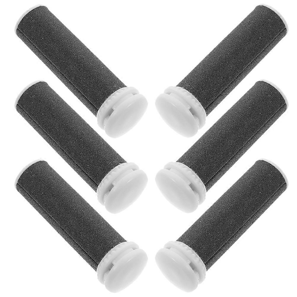 Black Replacement Roller Heads for Electric Foot File Pedicure Tools Made of Durable ABS Material