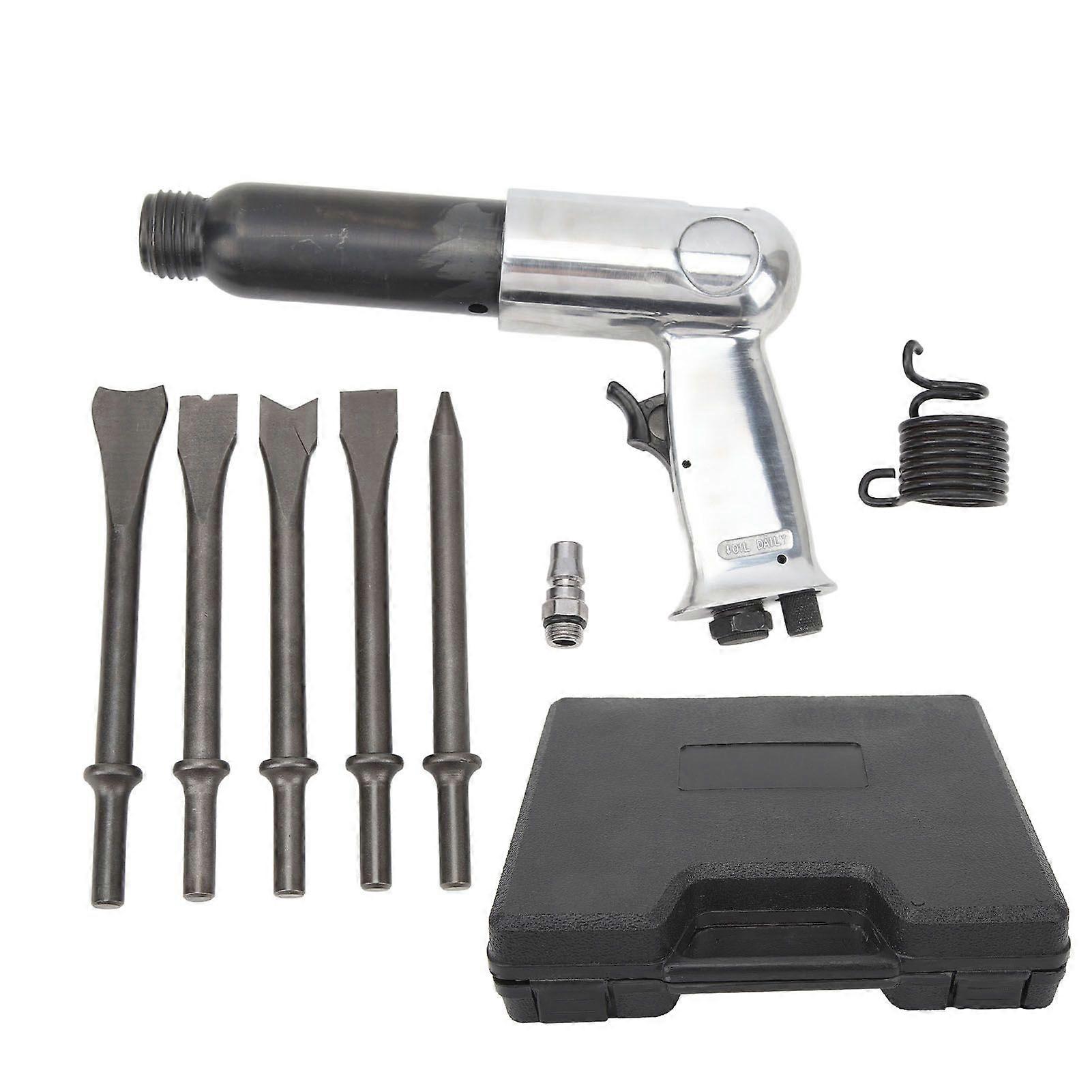 Pneumatic chisel drill kit 250mm barrel for auto repair and rust removal tasks