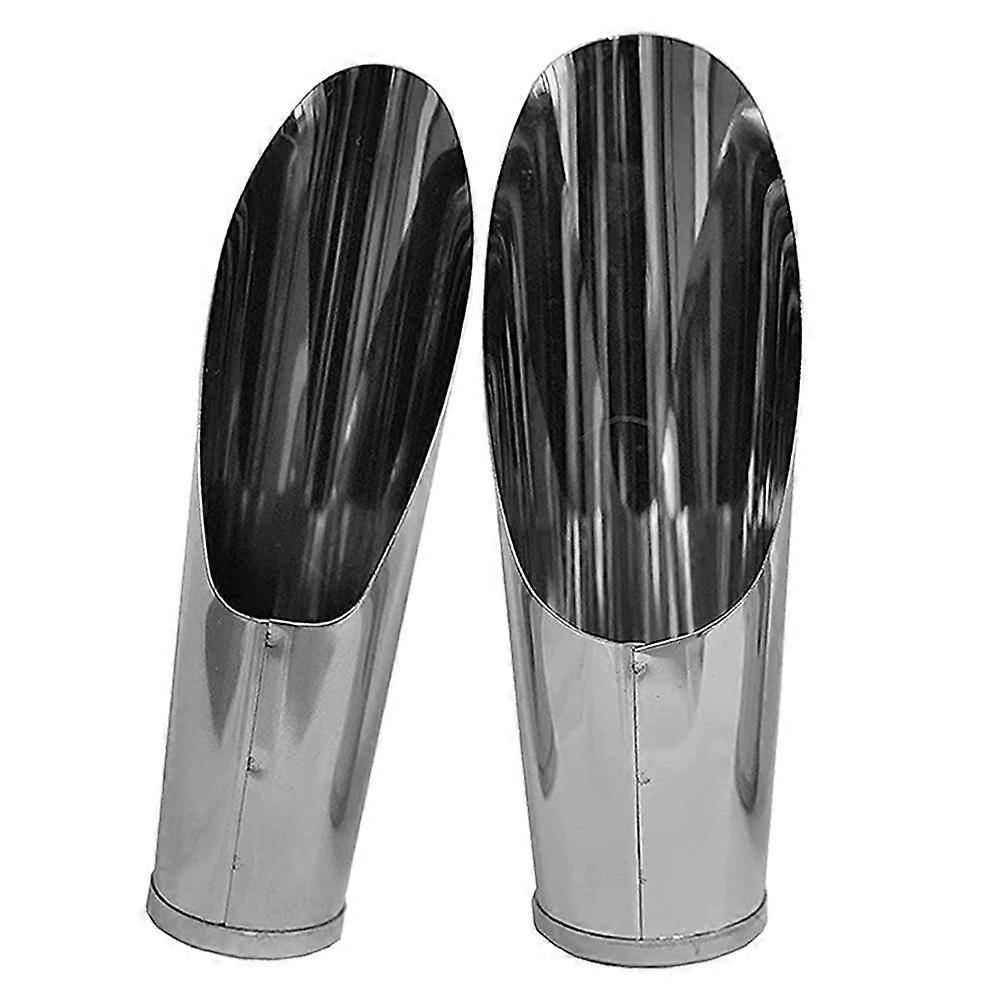 Portable Stainless Steel Soil Scoop for Cleaning with Ergonomic Design and Smooth Surface Silver