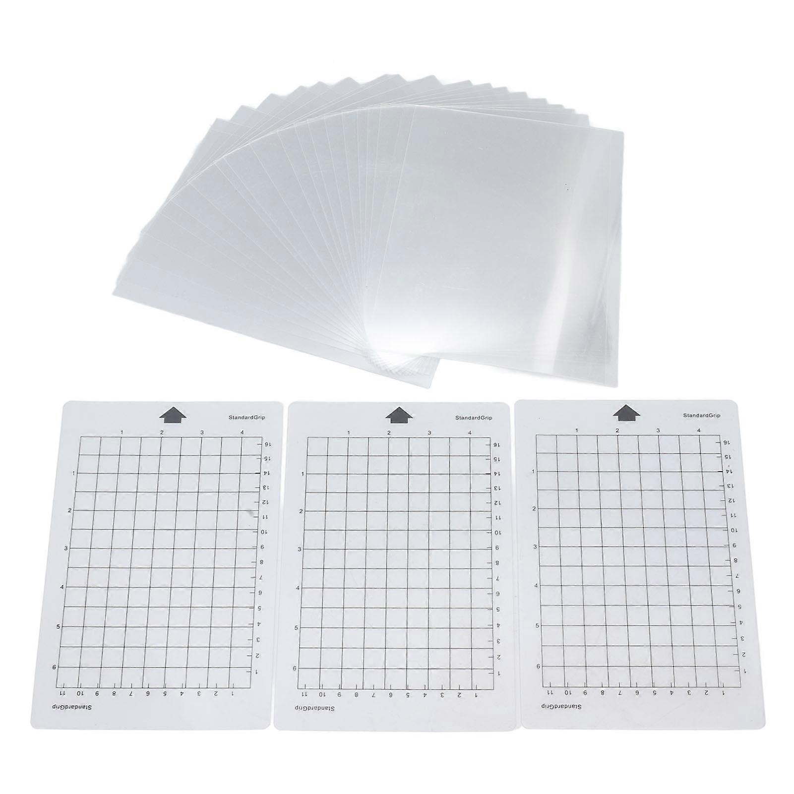 20Pcs Stencil Sheets Flexible Polyester with 3Pcs Roughness Cutting Mat for Printing 